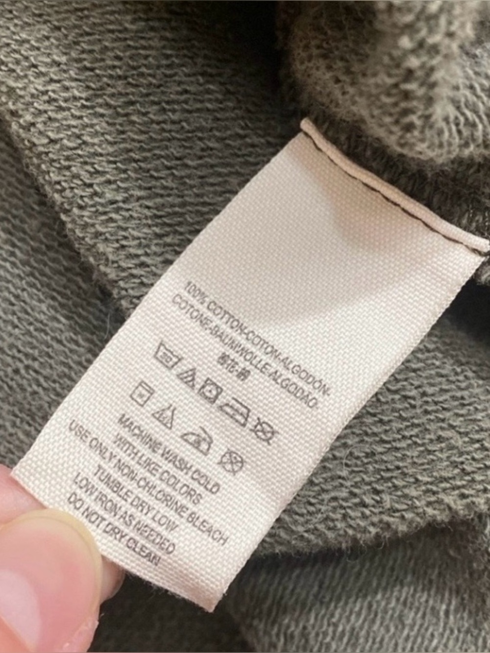 Free People Womens Olive Gray Snap Button Oversize Sweatshirt Jacket Size Large - Picture 15 of 16